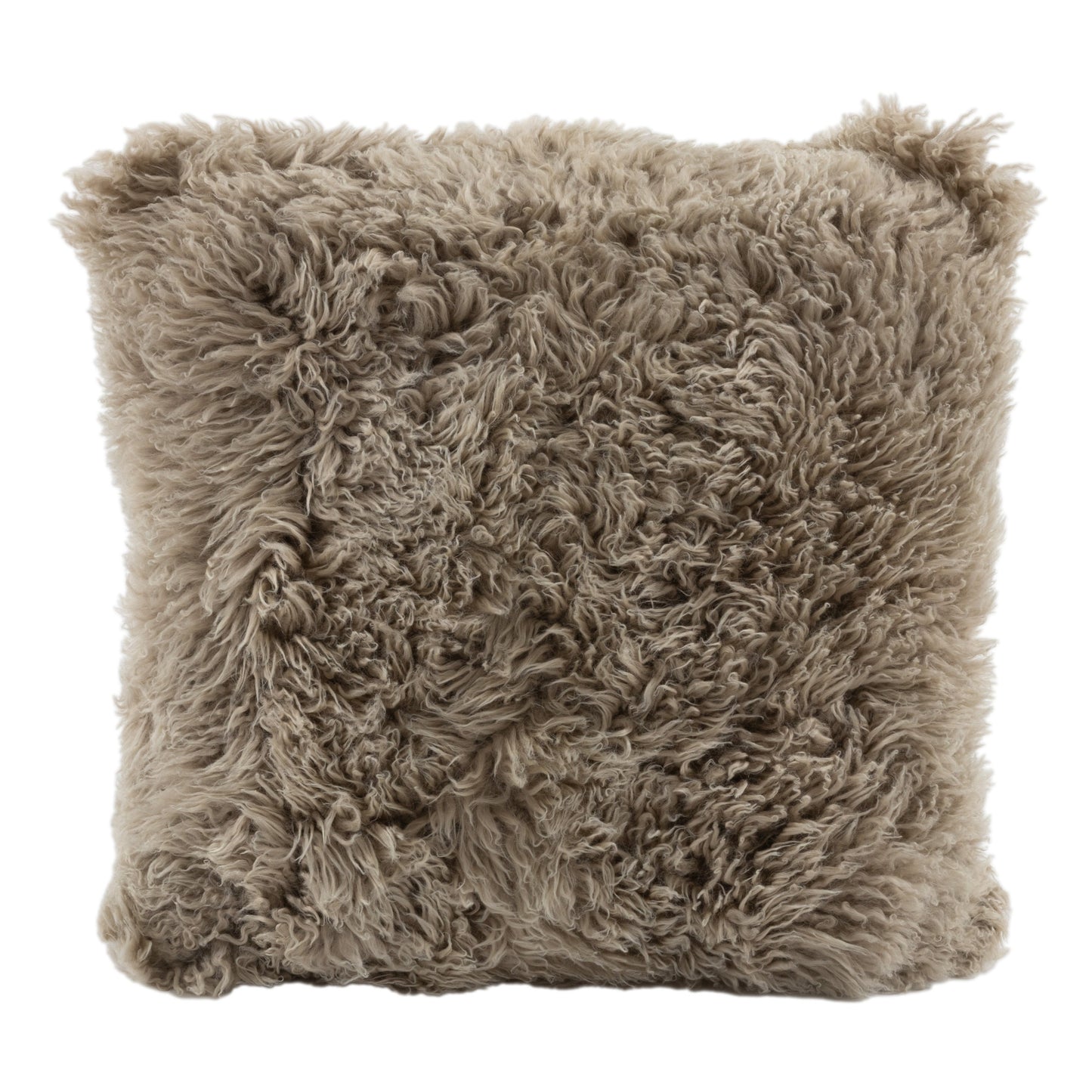 Curly Long Wool Cushion Double Sided