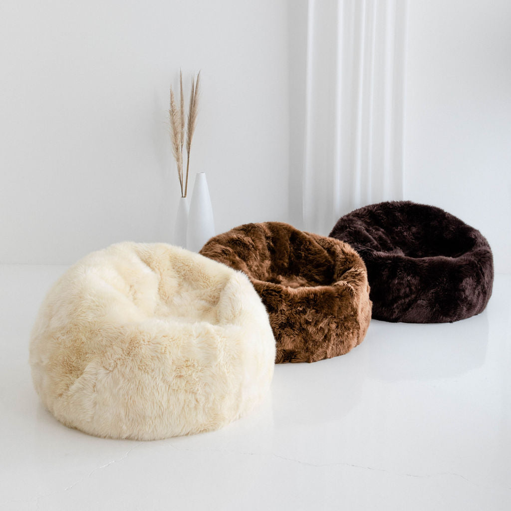 Long Wool Bean Bag