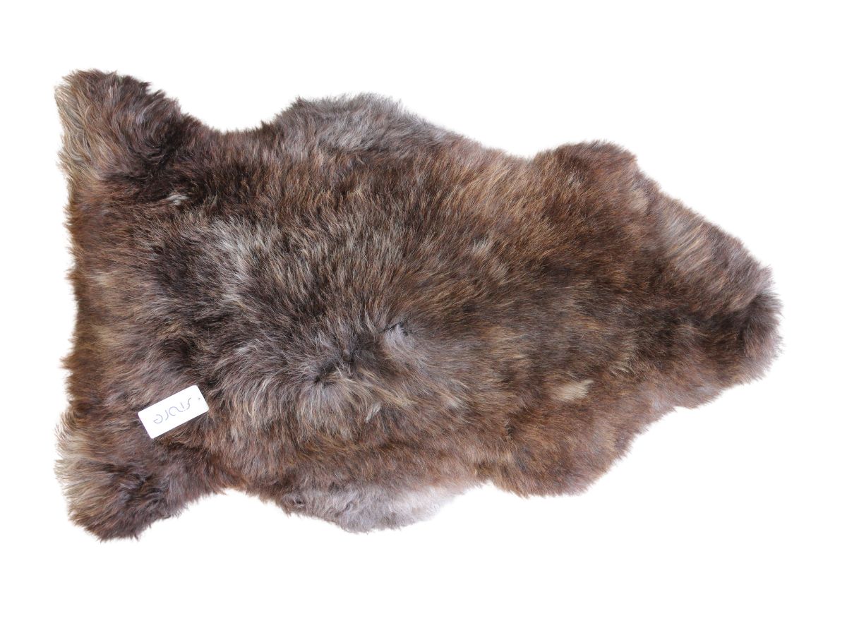 Long Wool New Zealand Natural Brown Rug