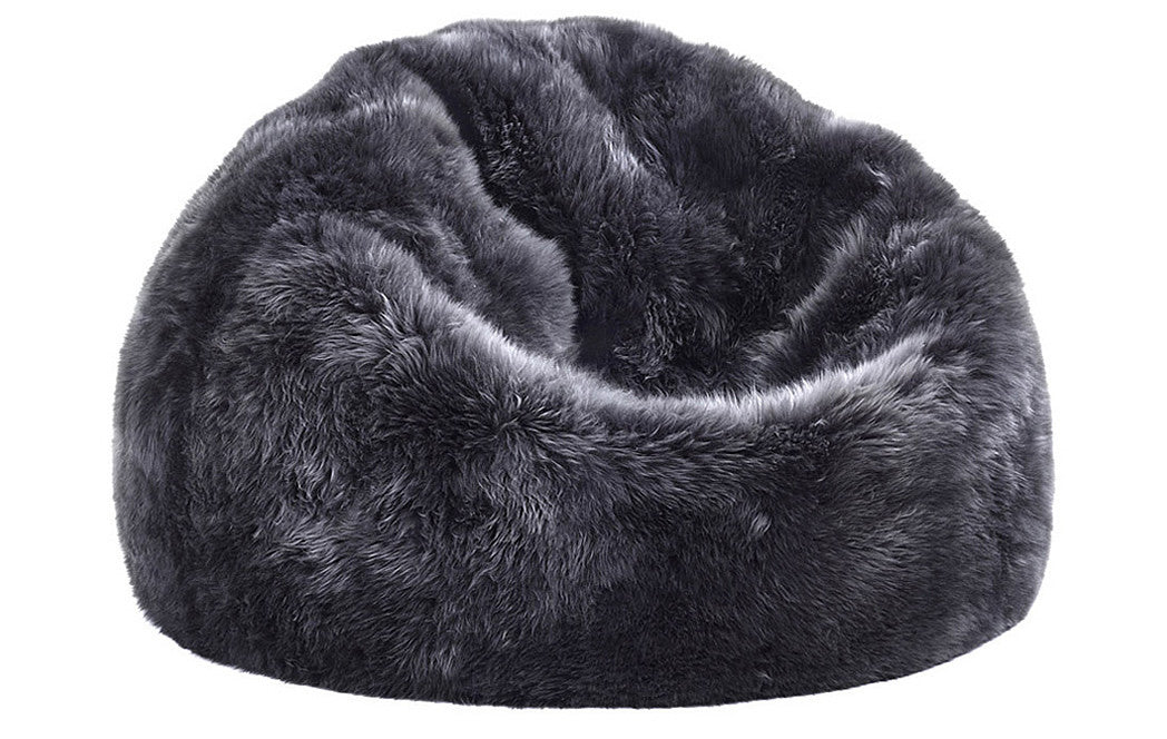 Steel Sheepskin Bean Bag