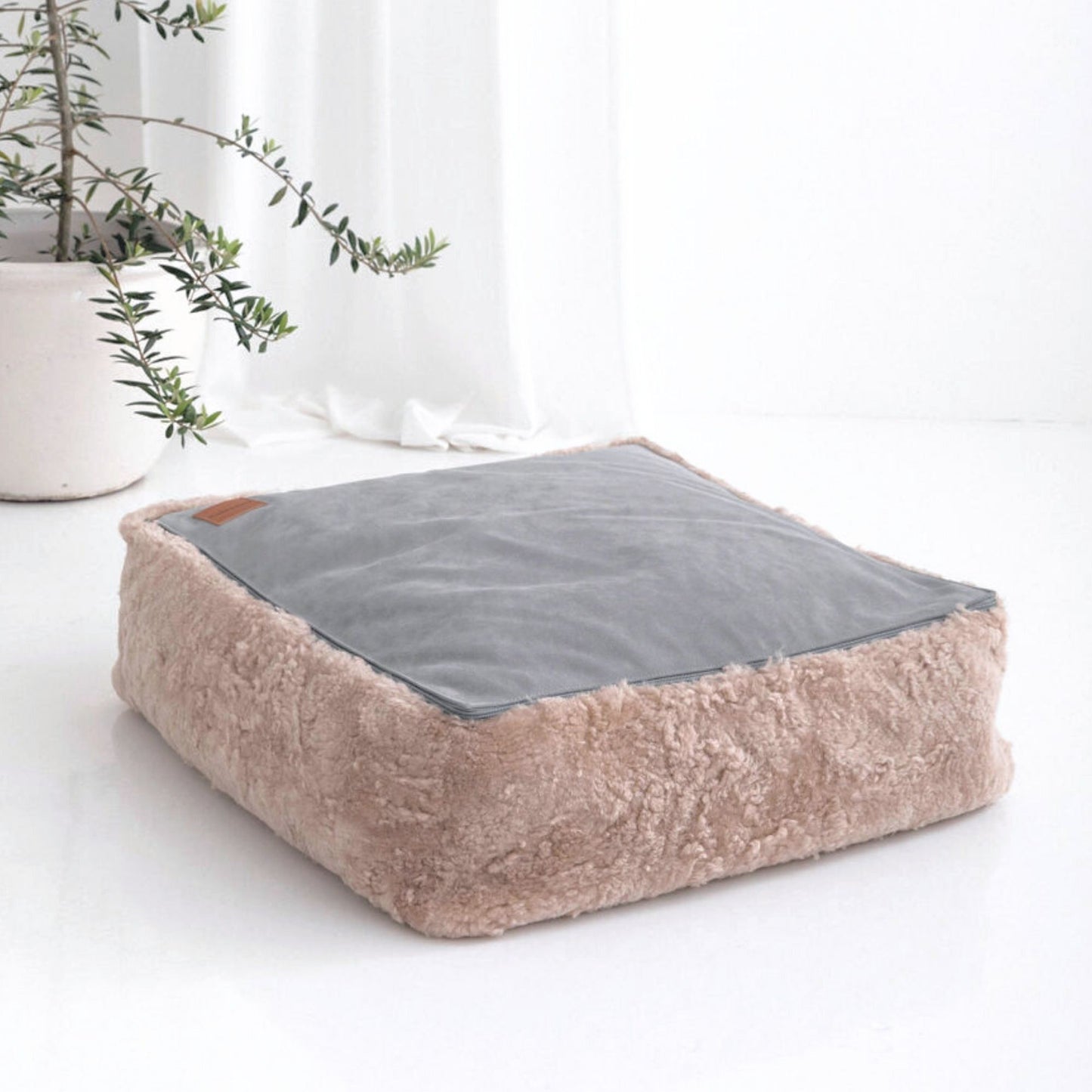 Morrocan Shearling Floor Cushion by HUXFORD GROVE