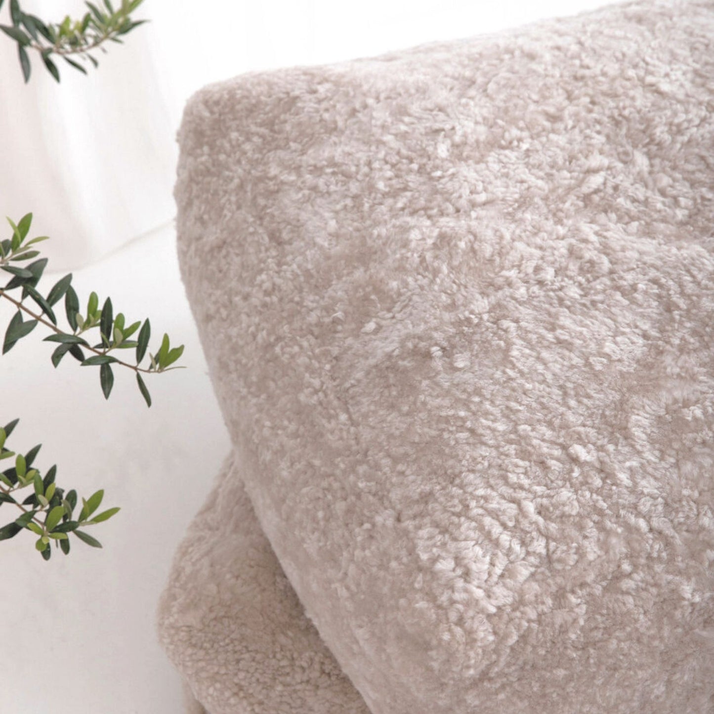 Morrocan Shearling Floor Cushion by HUXFORD GROVE