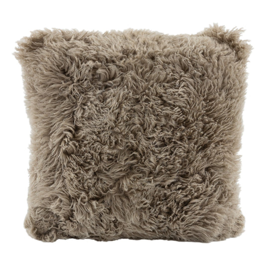 Curly Long Wool Cushion Double Sided