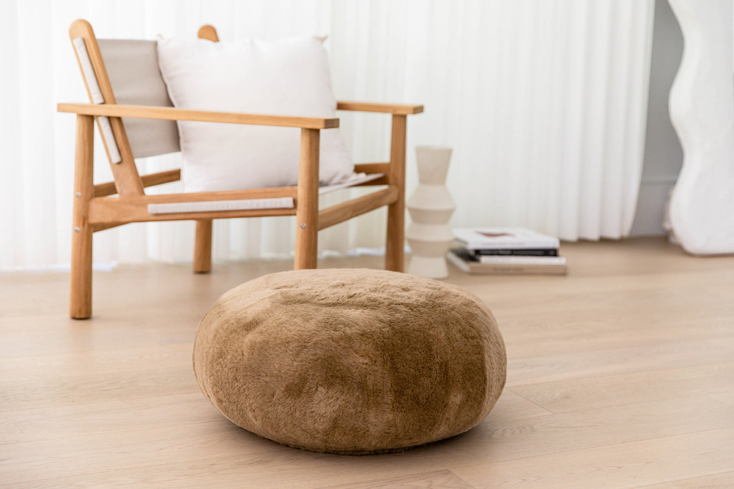 Shorn Sheepskin Pouf