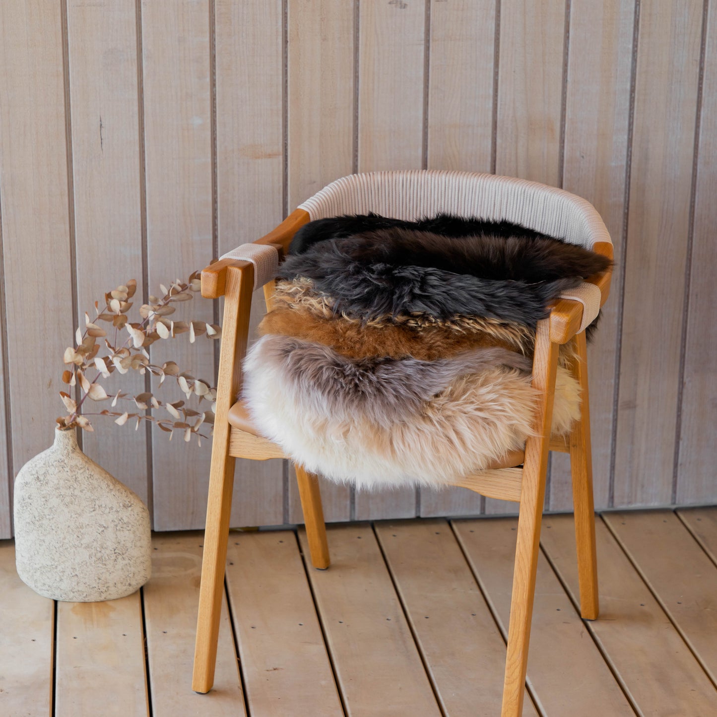 Long Wool Seat Pad