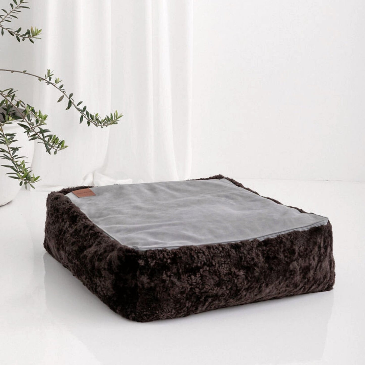 Morrocan Shearling Floor Cushion by HUXFORD GROVE