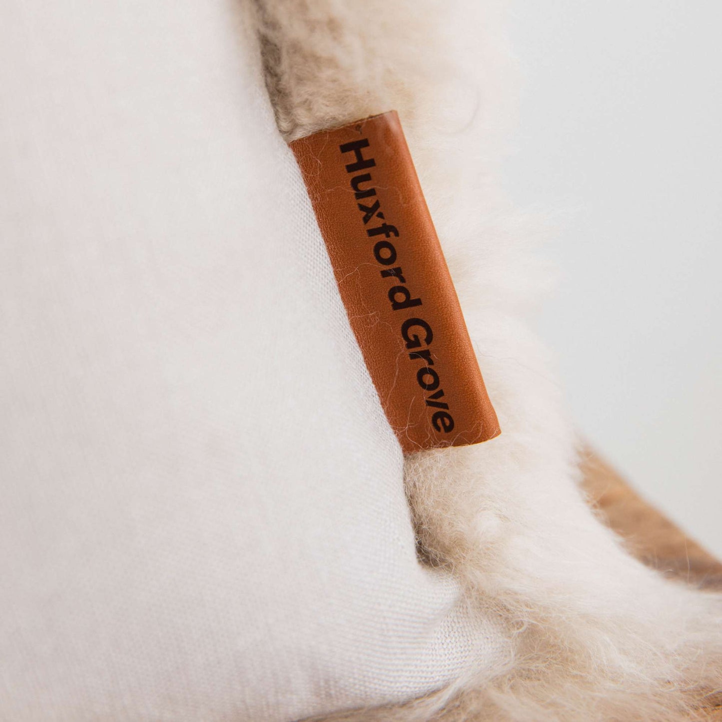 The Hepburn Sheepskin Cushion - Nude